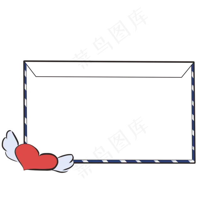 信封卡通手绘线性对话框纹(2000X2000(DPI:300))psd模版下载