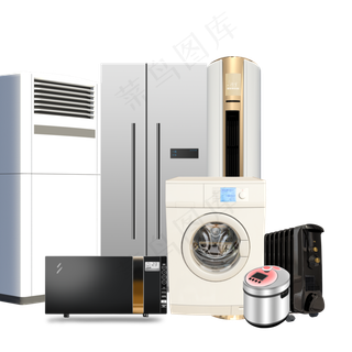 电商家电组合,免抠元素