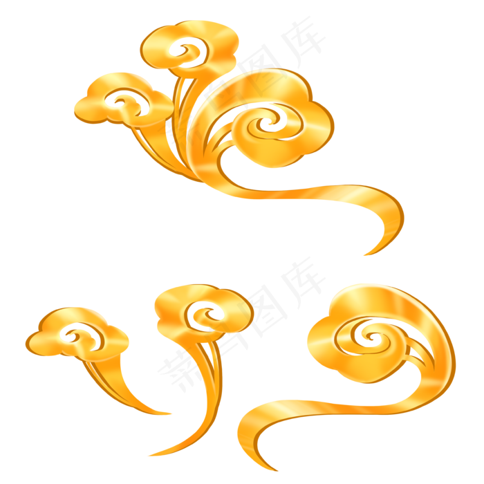 云纹金色祥云中国风(3543X3543(DPI:300))psd模版下载