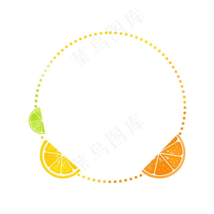 圆形水果边框12