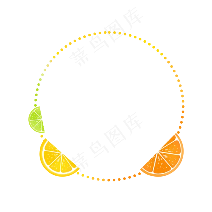 圆形水果边框12(2244X2244(DPI:300))psd模版下载