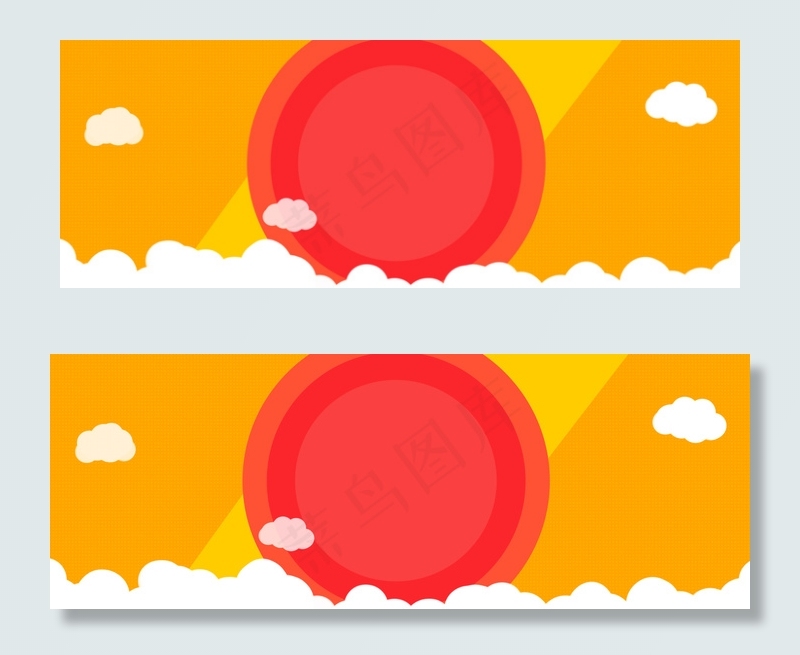 618年中大促扁平几何红色淘宝海报背景