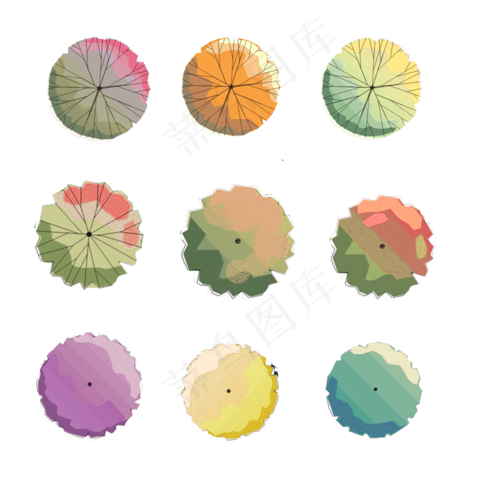 植物平面手绘设计(2000X2000(DPI:299))psd模版下载