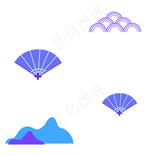 冷色调国潮底纹