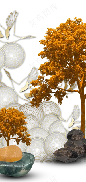 新中式大理石仿真灰色简约