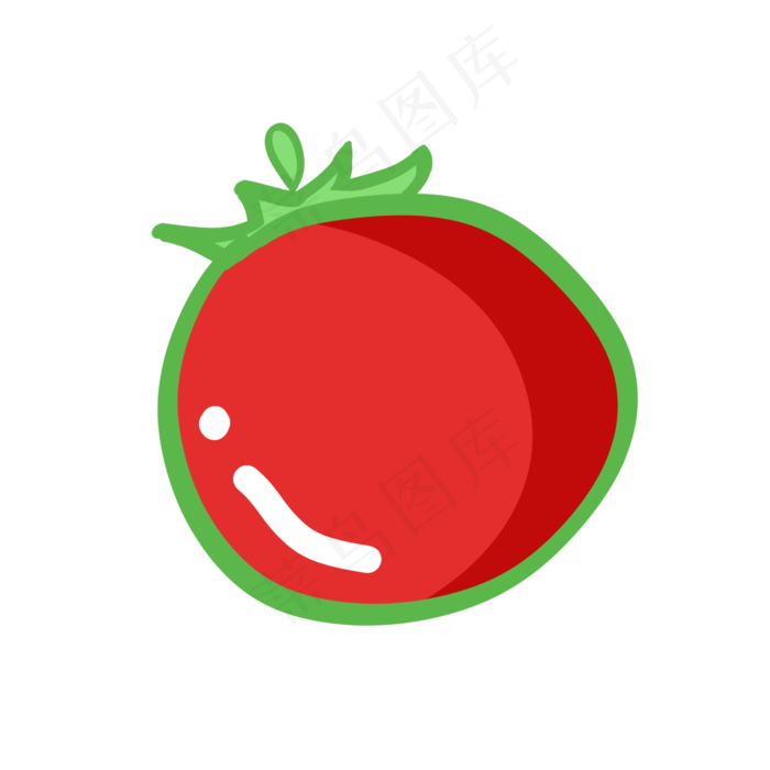 创意彩绘素食标签矢量