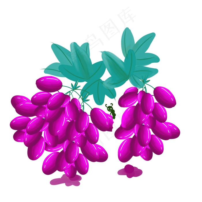 葡挞哦水果维生素可爱装饰(2000X2000(DPI:72))psd模版下载