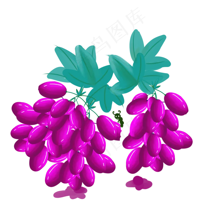 葡挞哦水果维生素可爱装饰(2000X2000(DPI:72))psd模版下载