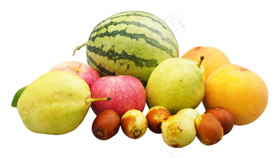 一堆夏季水果