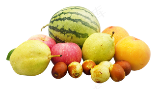 一堆夏季水果