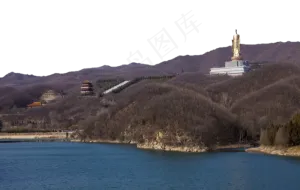 重峦叠嶂的山峰山水风景
