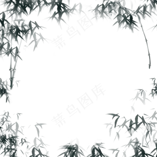 手绘水墨竹子下载