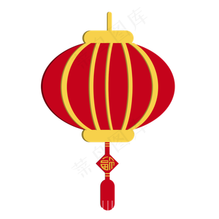 春节喜庆红色灯笼,免抠元素