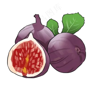切开的新鲜无花果 切开的新鲜无花果