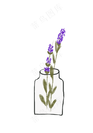 夏日插花PNG素材