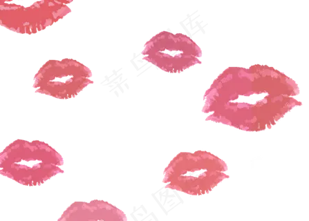 口红唇印,免抠元素