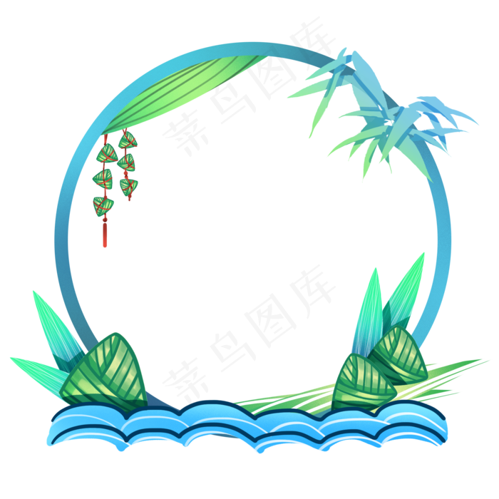 端午节边框(2000X2000(DPI:300))psd模版下载