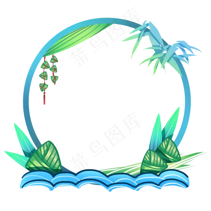 端午节边框(2000X2000(DPI:300))psd模版下载