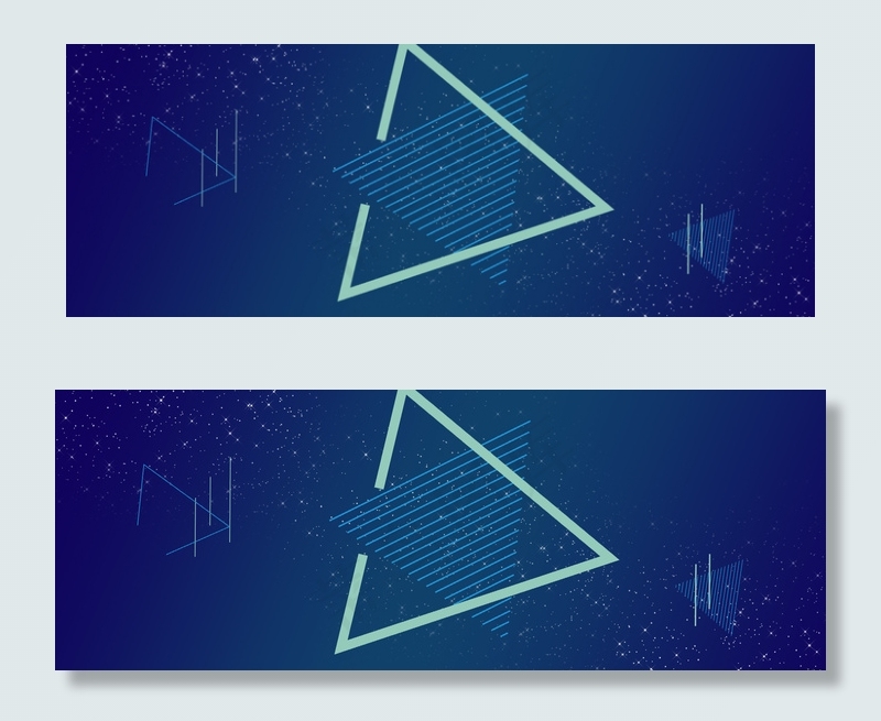 扁平几何科技电路电商淘宝banner