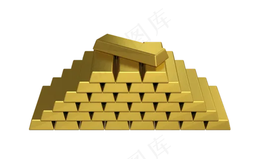 荣华富贵一堆金条,免抠元素