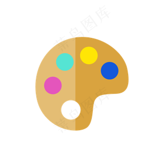 暑假毕业季美术学科矢量图