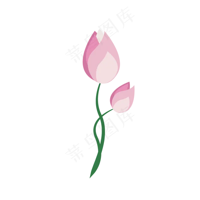 荷花花苞标题(2362*2362px 72 dpi )psd模版下载