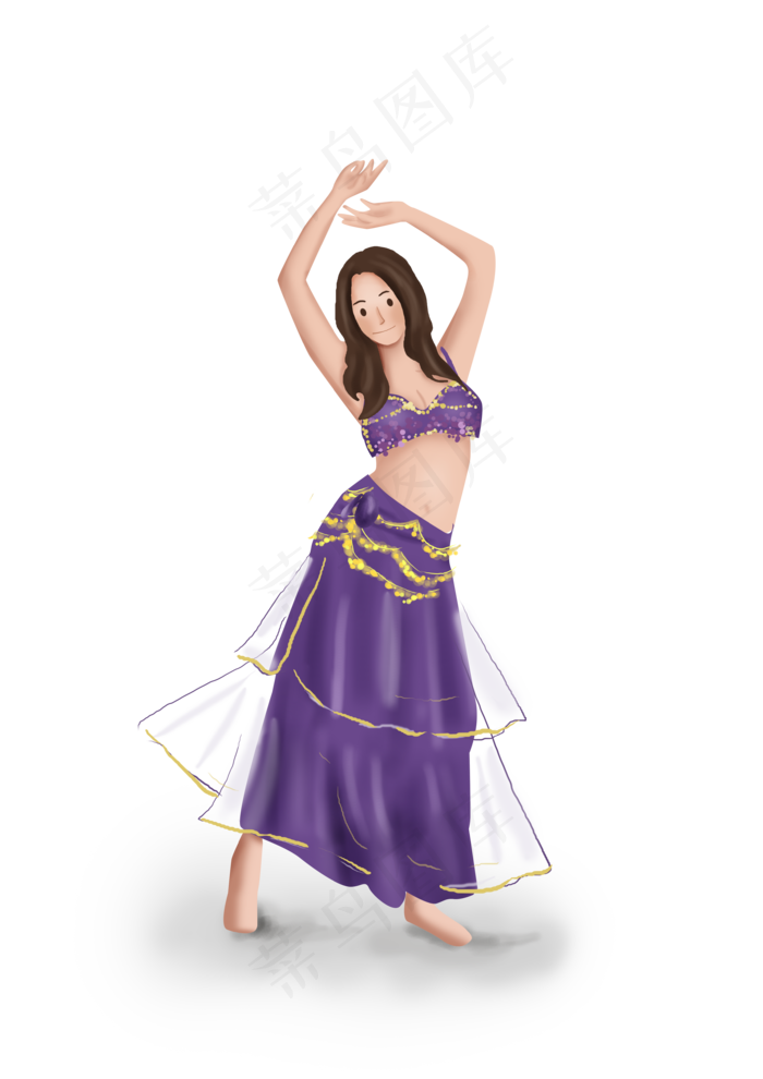 舞蹈班肚皮舞女性,免抠元素(3508*4961px 300 dpi )psd模版下载