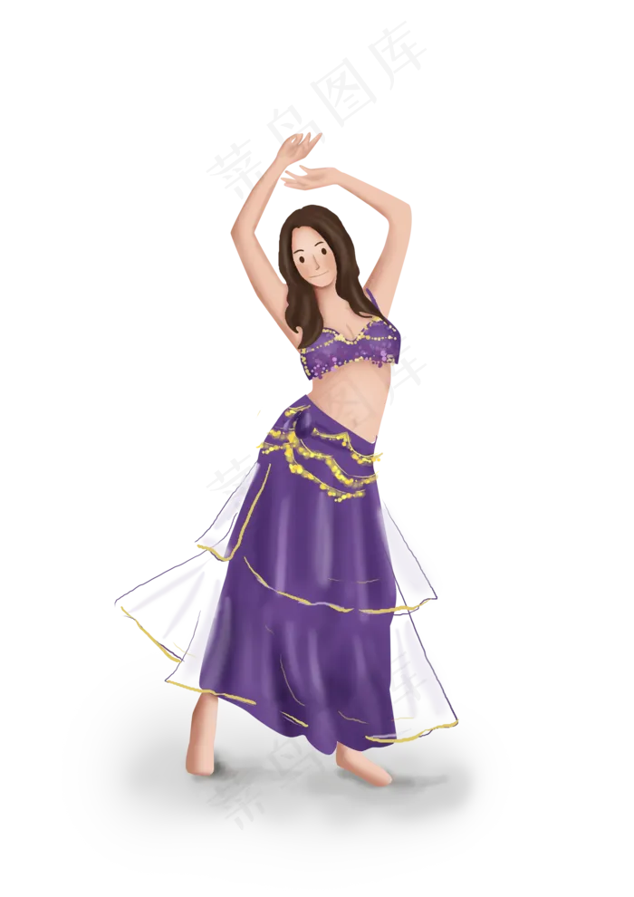 舞蹈班肚皮舞女性,免抠元素(3508*4961px 300 dpi )psd模版下载