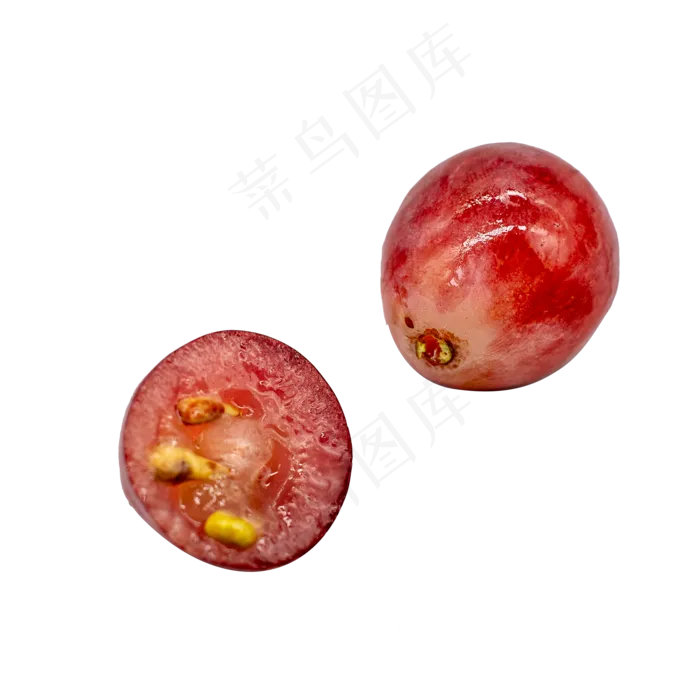 切开的红葡萄红提(3000X3000(DPI:300))