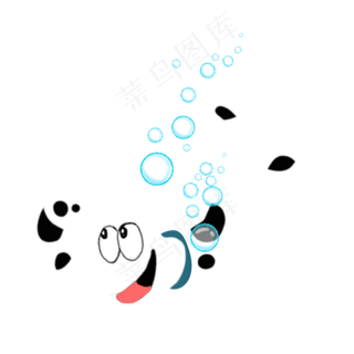 处暑大暑清凉夏季夏天游泳狗狗手