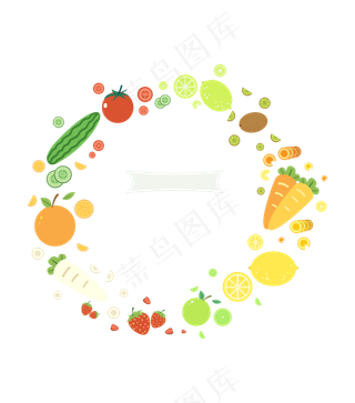 水果蔬菜边框