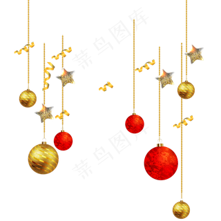 圣诞节挂饰装饰,免抠元素