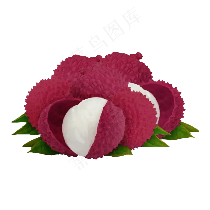 芒种荔枝PNG素材(2000X2000(DPI:300))psd模版下载