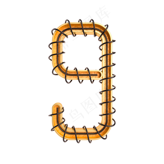 黑金倒计时周年庆数字9