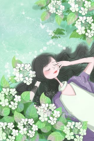 沉浸于浪漫花香中