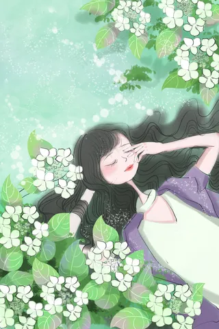 沉浸于浪漫花香中