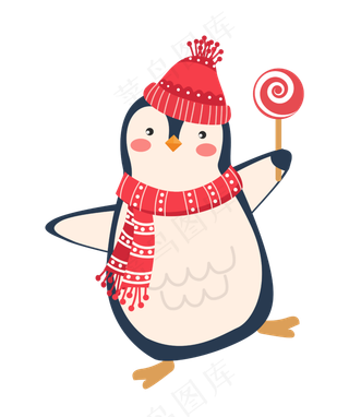 冬天的可爱小动物,免抠元素