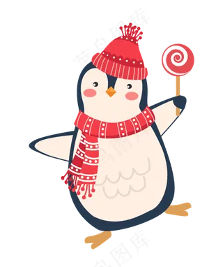 冬天的可爱小动物,免抠元素