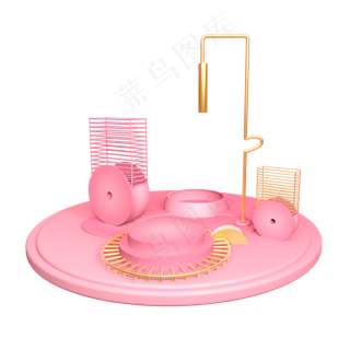 立体个性舞台,免抠元素