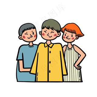 矢量免抠卡通可爱儿童节小孩子