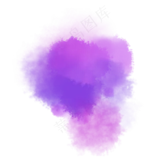 紫色水彩晕染