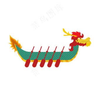 端午节龙舟PNG免抠
