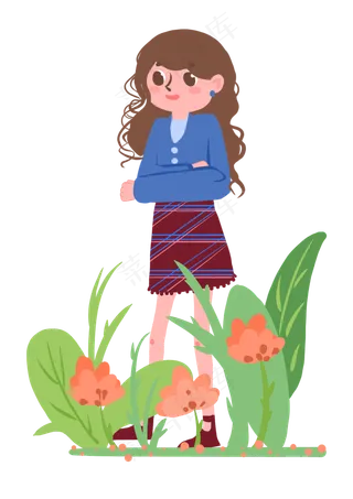 立夏夏季漂亮女孩