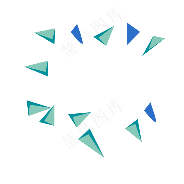 飘浮立体三角形(2400X2400(DPI:300))ai矢量模版下载