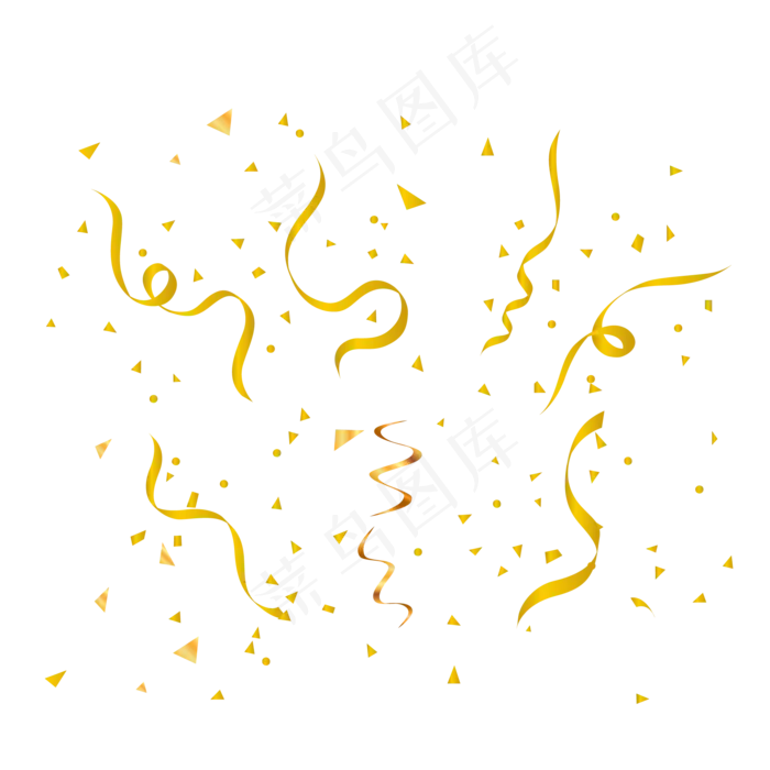 矢量手绘彩带,免抠元素(2001*2001px 300 dpi )ai矢量模版下载
