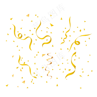 矢量手绘彩带,免抠元素