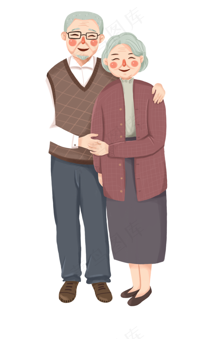 老年人爷爷奶奶,免抠元素