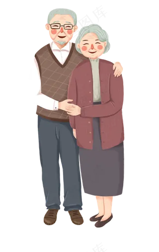 老年人爷爷奶奶,免抠元素