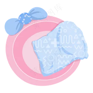 五一劳动节粉色清新清洁工具盆