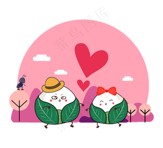 端午节可爱粽子卡通